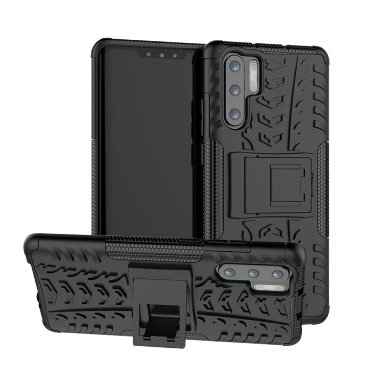 Tire Texture TPU+PC Shockproof Case for Huawei P30 Pro, with Holder