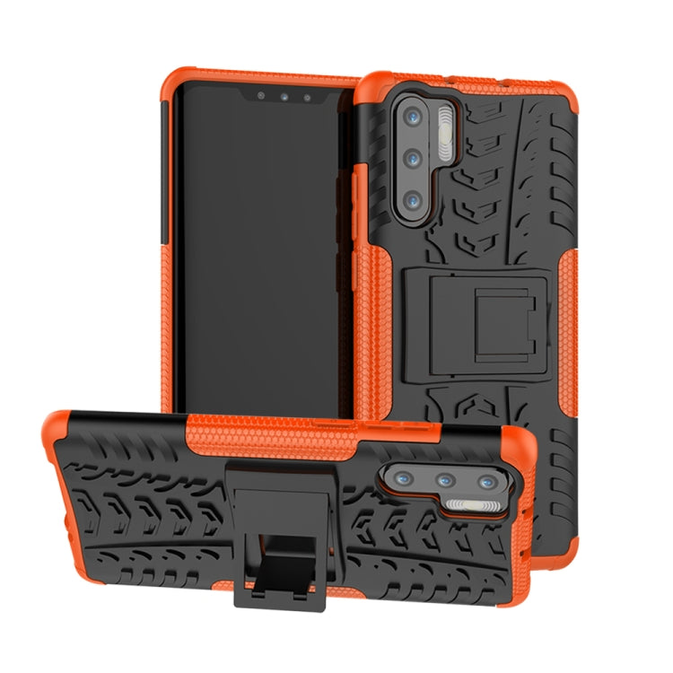 Tire Texture TPU+PC Shockproof Case for Huawei P30 Pro, with Holder My Store