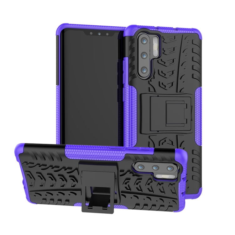 Tire Texture TPU+PC Shockproof Case for Huawei P30 Pro, with Holder My Store