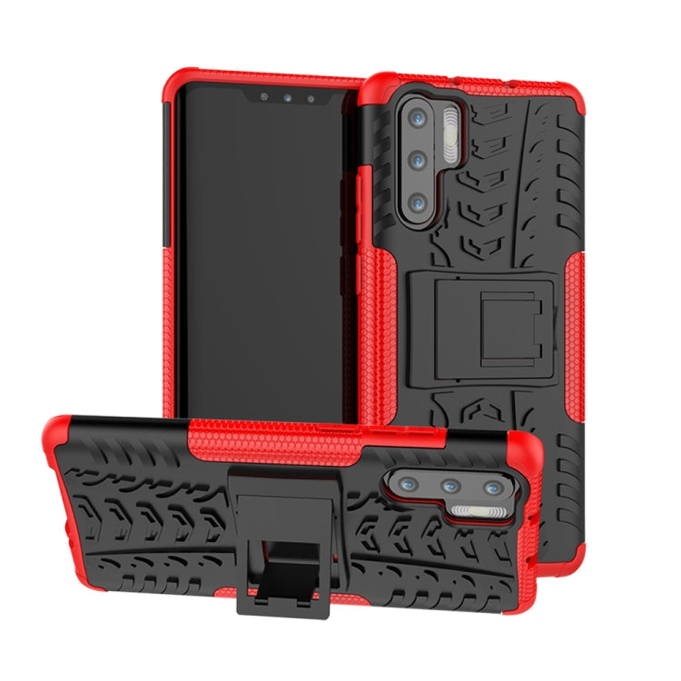 Tire Texture TPU+PC Shockproof Case for Huawei P30 Pro, with Holder