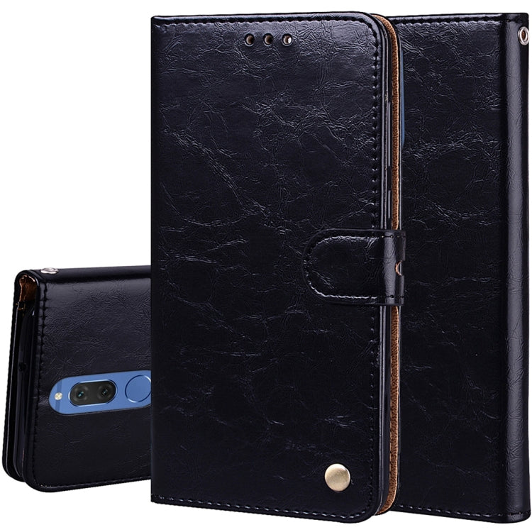 For Huawei Mate 10 Lite & Nova 2i Business Style Oil Wax Texture Horizontal Flip Leather Case with Holder & Card Slots & Wallet