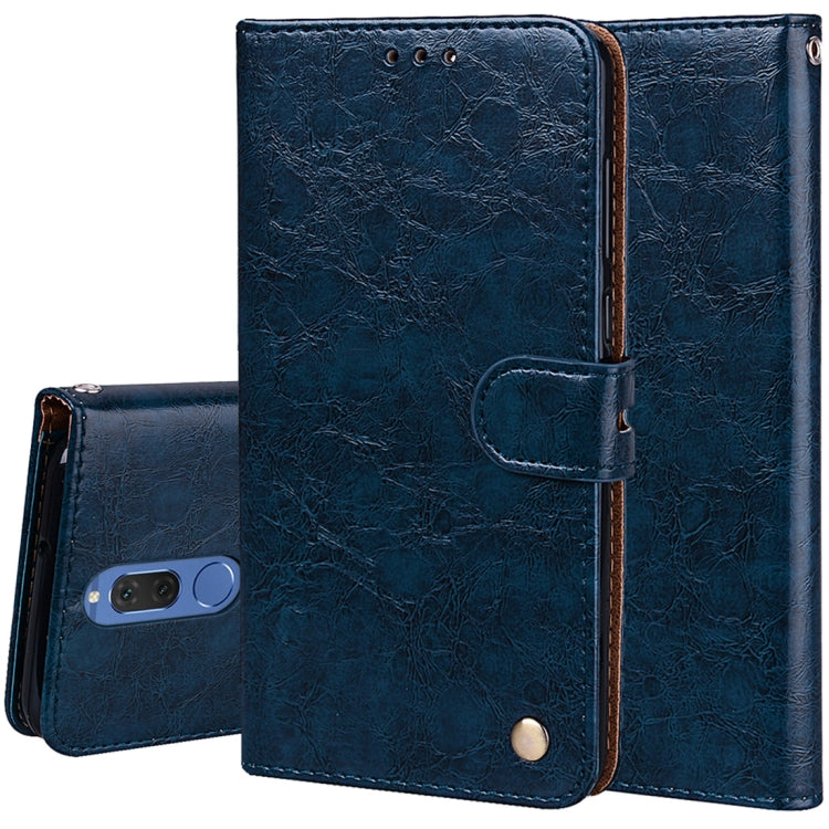 For Huawei Mate 10 Lite & Nova 2i Business Style Oil Wax Texture Horizontal Flip Leather Case with Holder & Card Slots & Wallet