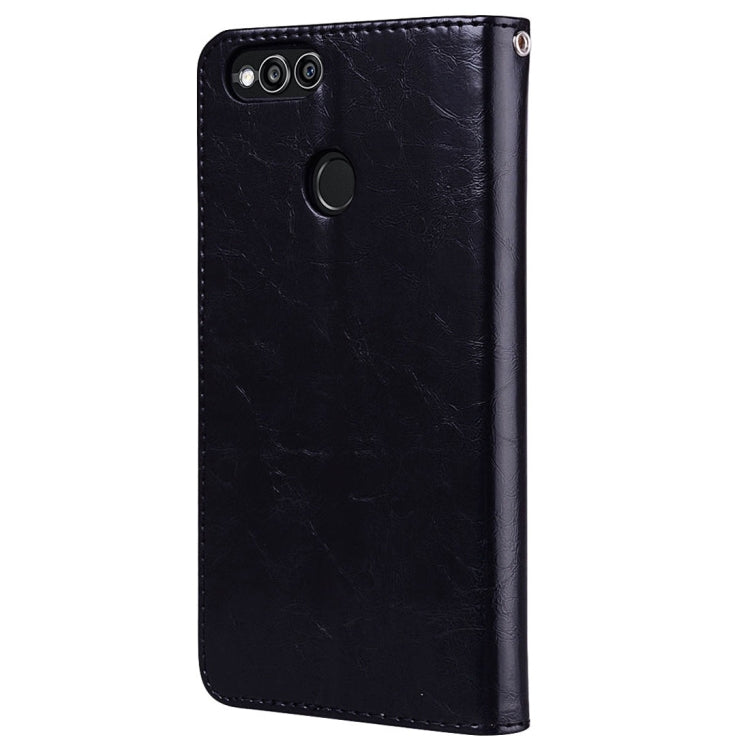 For Huawei Honor Play 7X Business Style Oil Wax Texture Horizontal Flip Leather Case with Holder & Card Slots & Wallet My Store