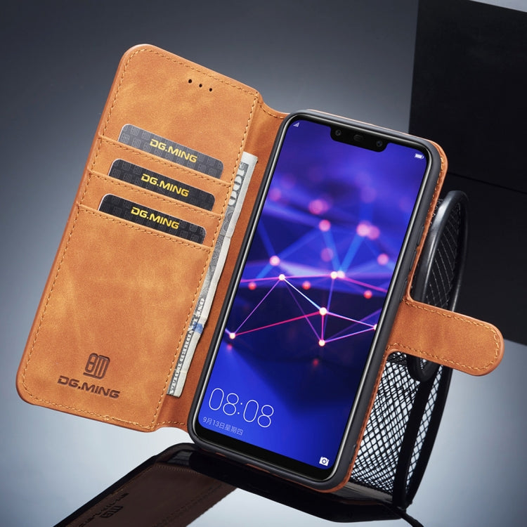 DG.MING Retro Oil Side Horizontal Flip Case for Huawei Mate 20 Lite, with Holder & Card Slots & Wallet My Store