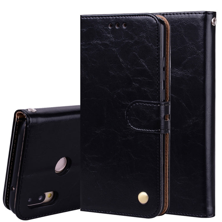 For Huawei P20 Lite Business Style Oil Wax Texture Horizontal Flip Leather Case with Holder & Card Slots & Wallet My Store