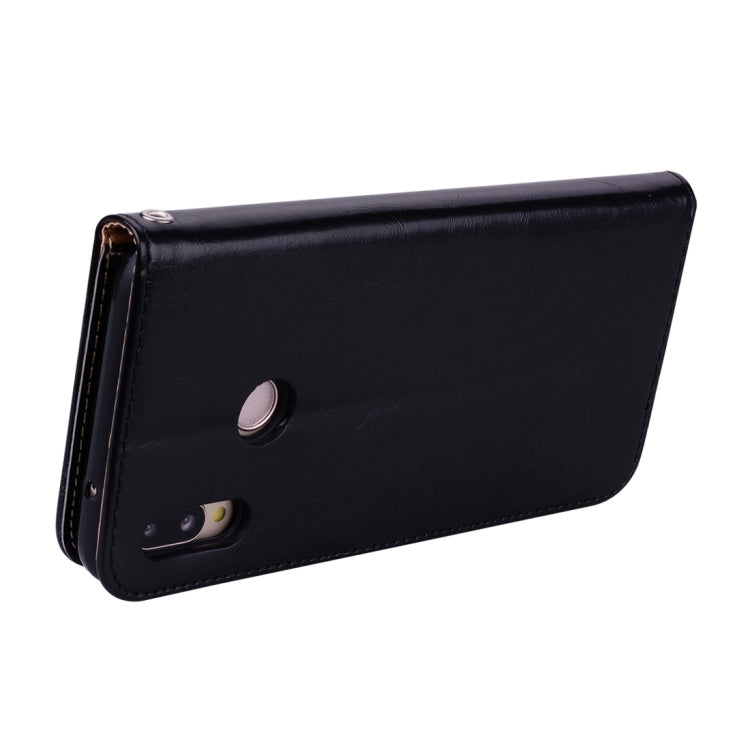 For Huawei P20 Lite Business Style Oil Wax Texture Horizontal Flip Leather Case with Holder & Card Slots & Wallet