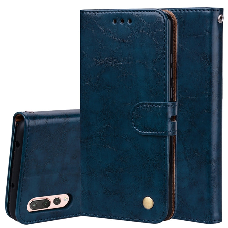 For Huawei P20 Pro Business Style Oil Wax Texture Horizontal Flip Leather Case with Holder & Card Slots & Wallet