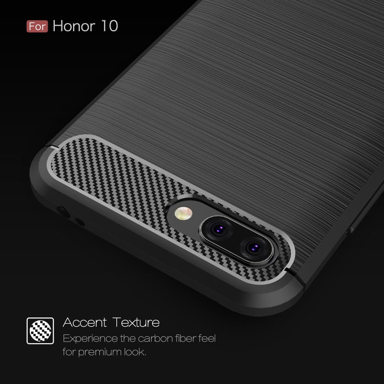 Brushed Texture Carbon Fiber Shockproof TPU Case for Huawei Honor 10 My Store