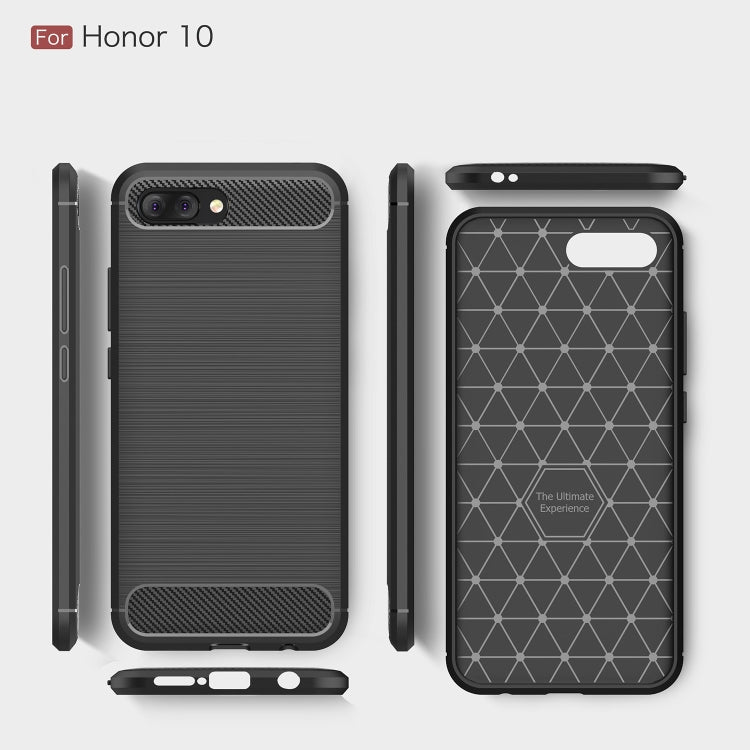 Brushed Texture Carbon Fiber Shockproof TPU Case for Huawei Honor 10 My Store