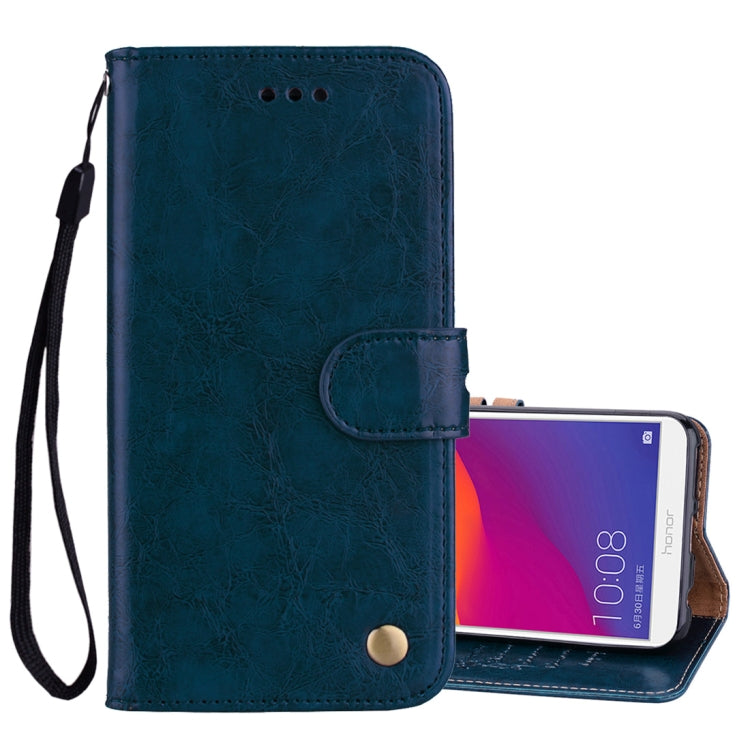 Business Style Oil Wax Texture Horizontal Flip Leather Case for Huawei Honor 7C / Enjoy 8 / Y7 (2018) / Y7 Prime (2018) / Nova 2 Lite, with Holder & Card Slots & Wallet My Store