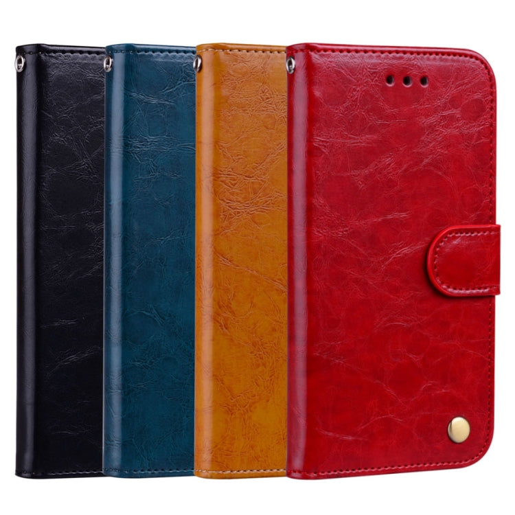 Business Style Oil Wax Texture Horizontal Flip Leather Case for Huawei Honor 7C / Enjoy 8 / Y7 (2018) / Y7 Prime (2018) / Nova 2 Lite, with Holder & Card Slots & Wallet