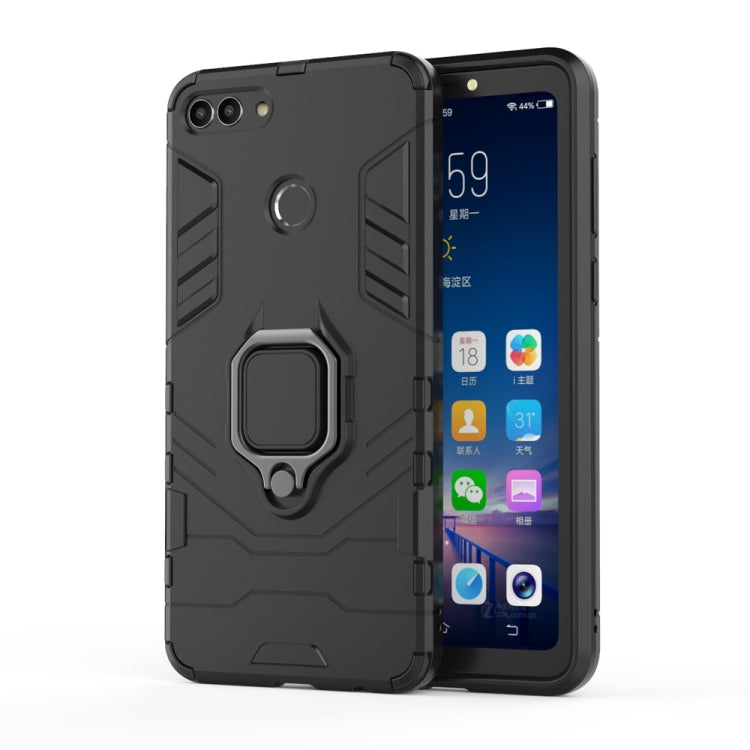 PC + TPU Shockproof Protective Case for Huawei Y9 2018, with Magnetic Ring Holder My Store