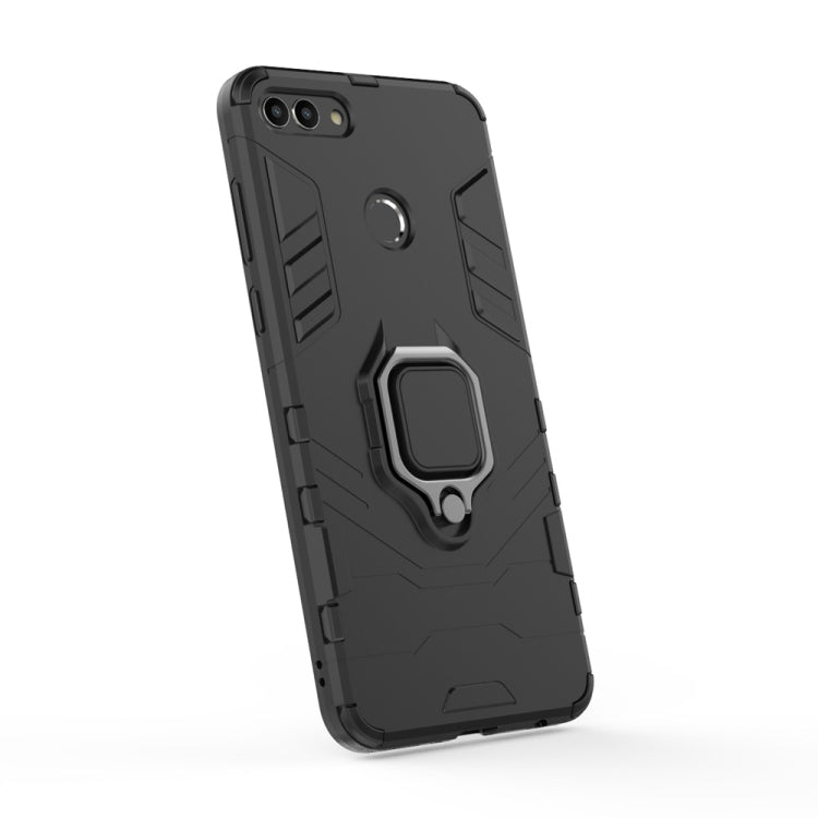 PC + TPU Shockproof Protective Case for Huawei Y9 2018, with Magnetic Ring Holder My Store