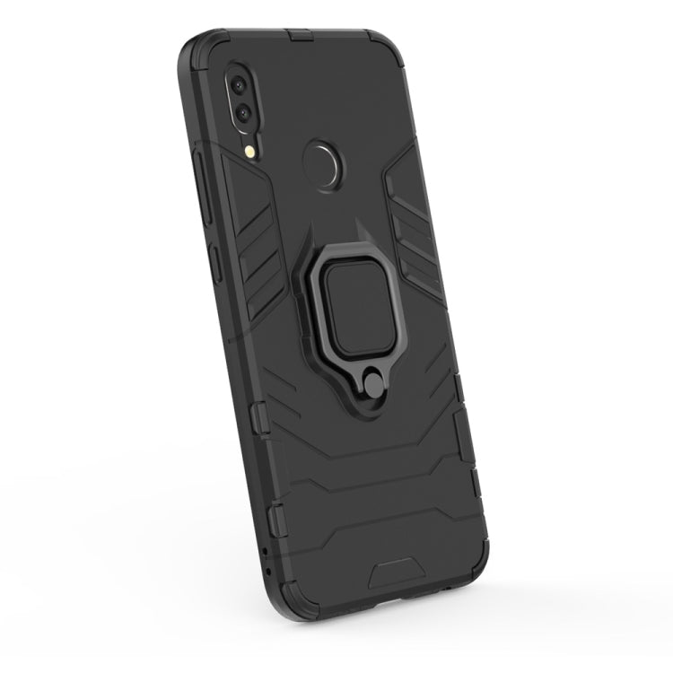 PC + TPU Shockproof Protective Case for Huawei P Smart (2019), with Magnetic Ring Holder