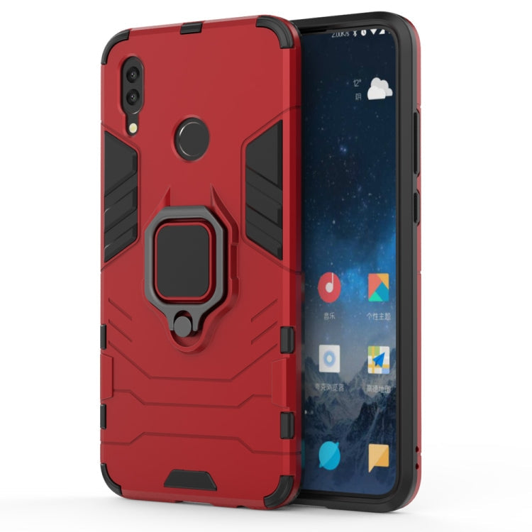 PC + TPU Shockproof Protective Case for Huawei P Smart (2019), with Magnetic Ring Holder