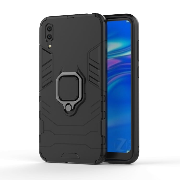 PC + TPU Shockproof Protective Case for Huawei  Enjoy 9, with Magnetic Ring Holder My Store