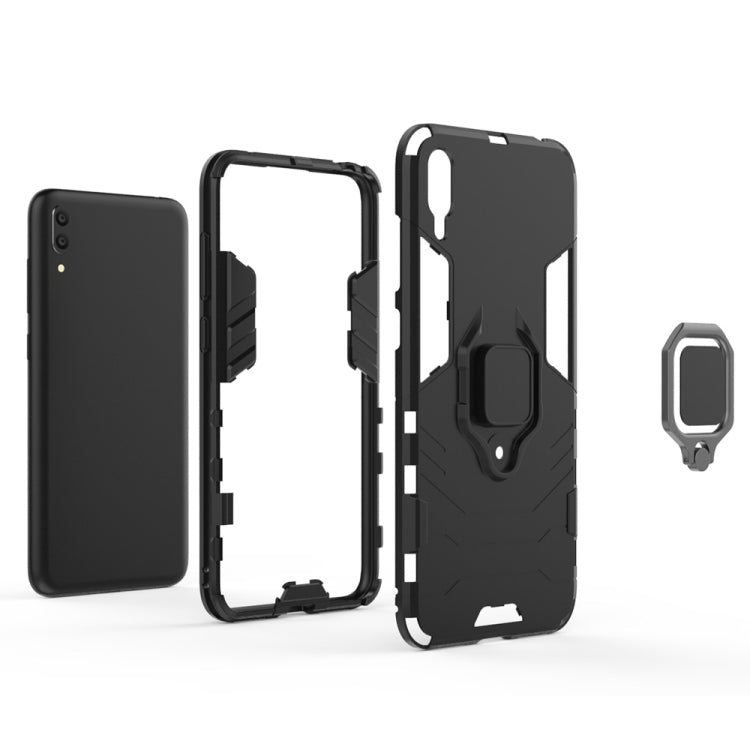 PC + TPU Shockproof Protective Case for Huawei  Enjoy 9, with Magnetic Ring Holder My Store