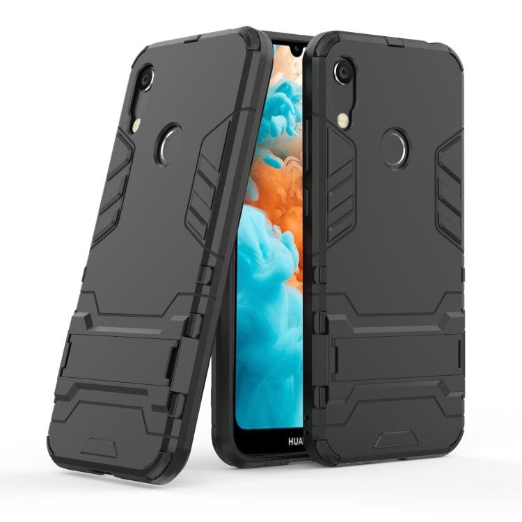 Shockproof PC + TPU Case for Huawei Y6 (2019), with Holder My Store