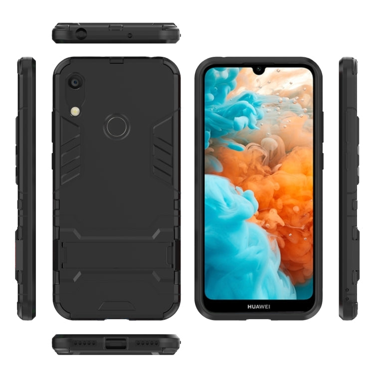 Shockproof PC + TPU Case for Huawei Y6 (2019), with Holder My Store