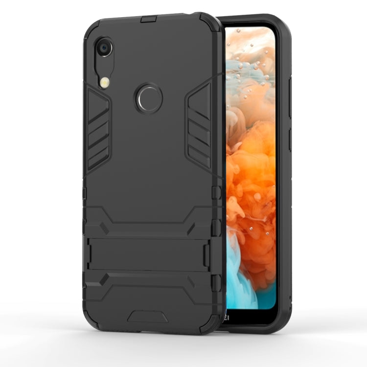 Shockproof PC + TPU Case for Huawei Y6 (2019), with Holder