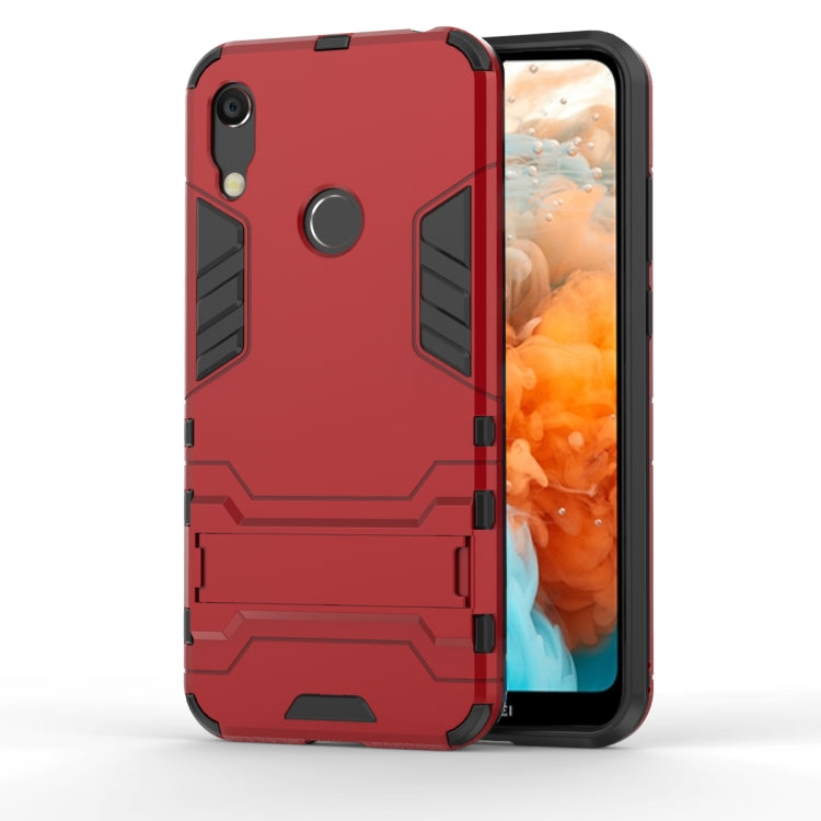 Shockproof PC + TPU Case for Huawei Y6 (2019), with Holder