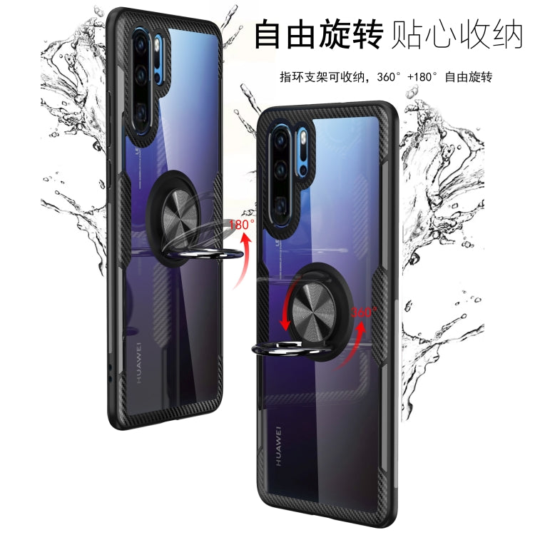 Scratchproof TPU + Acrylic Ring Bracket Protective Case for Huawei P30 Pro