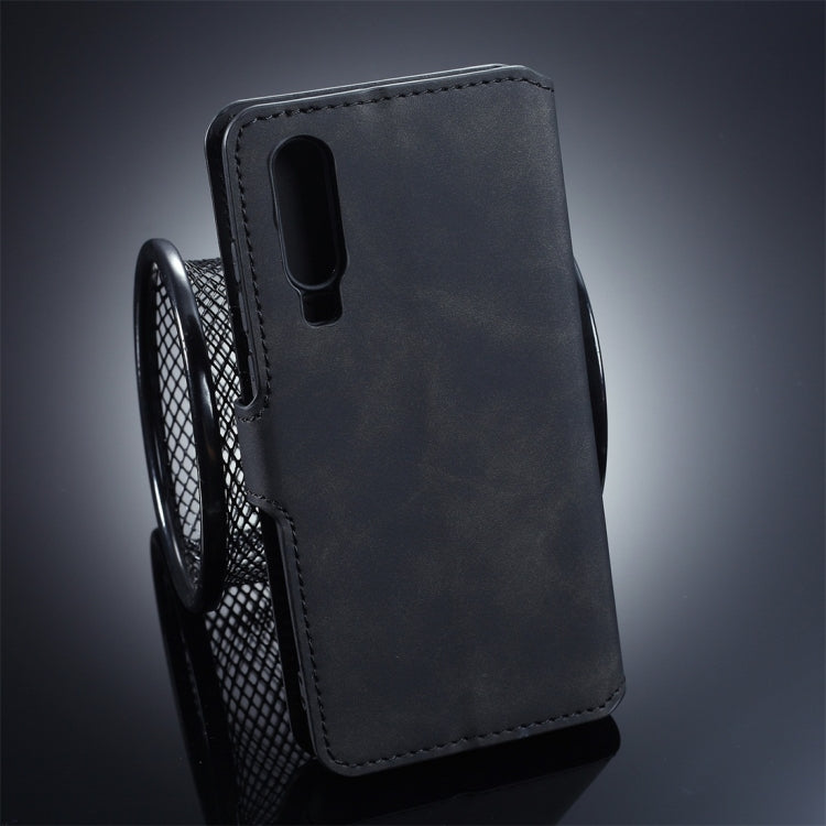 DG.MING Retro Oil Side Horizontal Flip Protective Case for Huawei P30, with Holder & Card Slots & Wallet