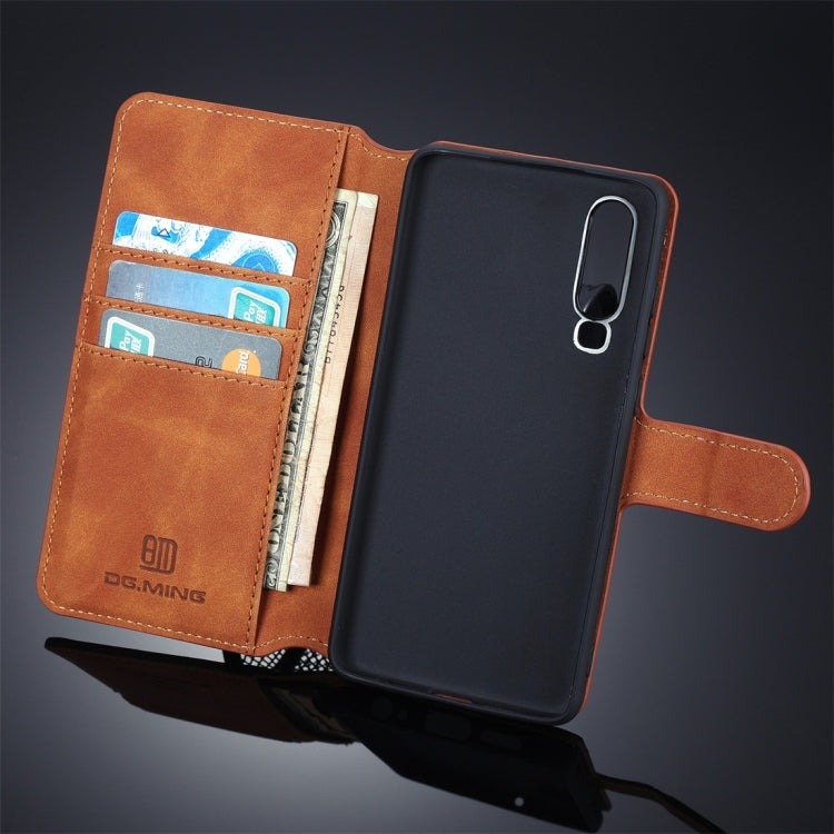 DG.MING Retro Oil Side Horizontal Flip Protective Case for Huawei P30, with Holder & Card Slots & Wallet My Store