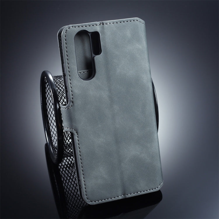 DG.MING Retro Oil Side Horizontal Flip Protective Case for Huawei P30 Pro, with Holder & Card Slots & Wallet