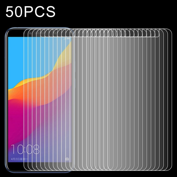 50 PCS 0.26mm 9H 2.5D Tempered Glass Film for Huawei Honor 7A My Store