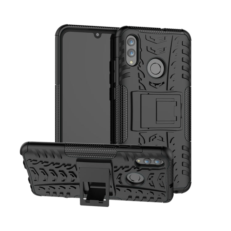 Tire Texture TPU+PC Shockproof Case for Huawei Honor 10 Lite / P Smart (2019), with Holder My Store