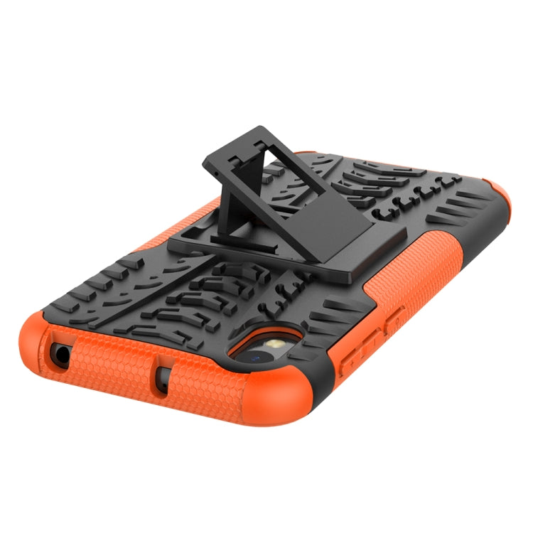 Shockproof  PC + TPU Tire Pattern Case for Huawei Honor 8s, with Holder