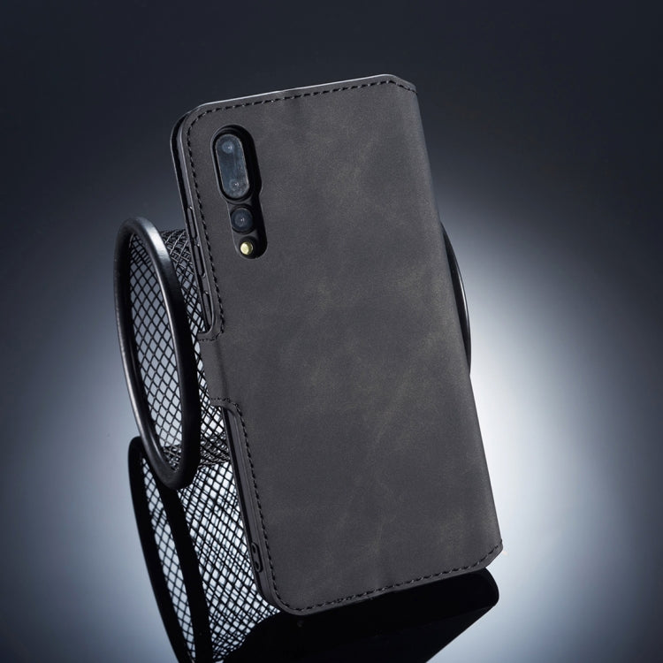 DG.MING Retro Oil Side Horizontal Flip Case for Huawei P20 Pro, with Holder & Card Slots & Wallet My Store