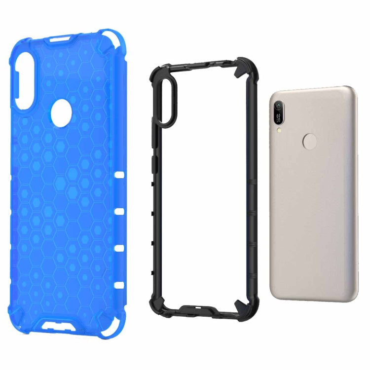 Honeycomb Shockproof PC + TPU Case for Huawei Y6(2019)