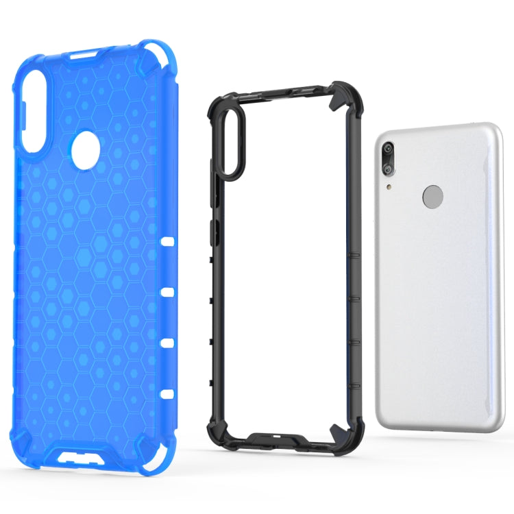 Honeycomb Shockproof PC + TPU Case for Huawei Y7(2019)