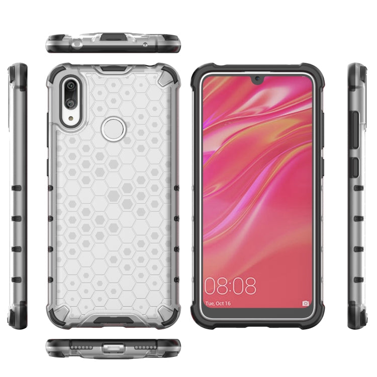 Honeycomb Shockproof PC + TPU Case for Huawei Y7(2019)