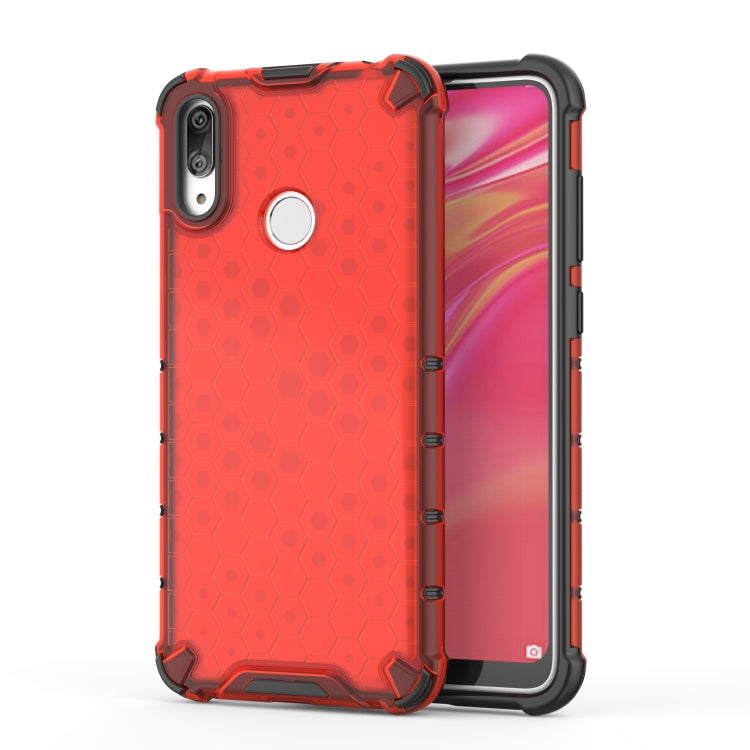 Honeycomb Shockproof PC + TPU Case for Huawei Y7(2019)