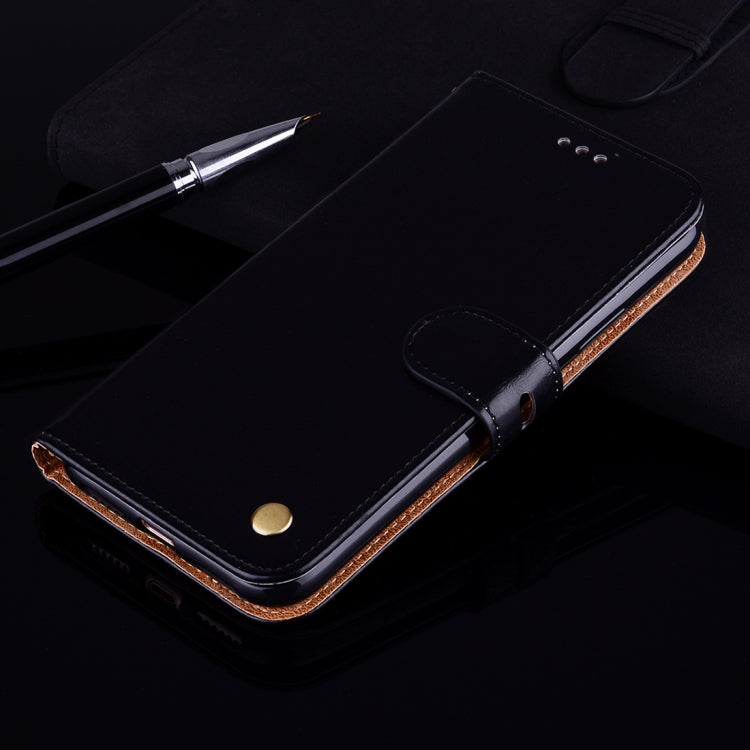 Business Style Oil Wax Texture Horizontal Flip Leather Case for Huawei Y6 (2018), with Holder & Card Slots & Wallet