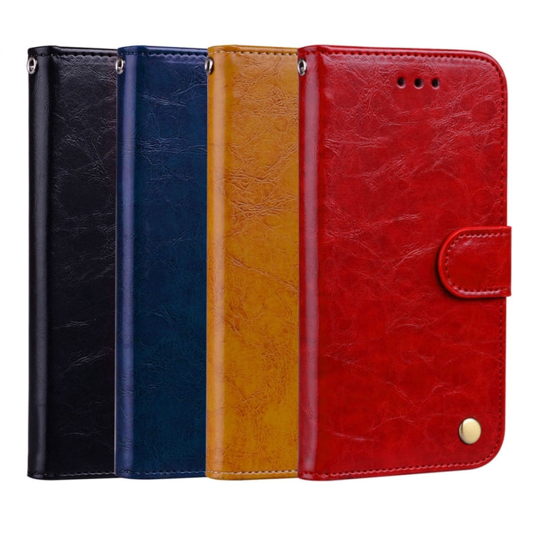 Business Style Oil Wax Texture Horizontal Flip Leather Case for Huawei Y6 (2018), with Holder & Card Slots & Wallet