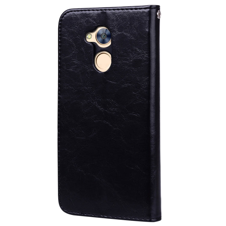 For Huawei  Honor 6A Business Style Oil Wax Texture Horizontal Flip Leather Case with Holder & Card Slots & Hand Strap My Store