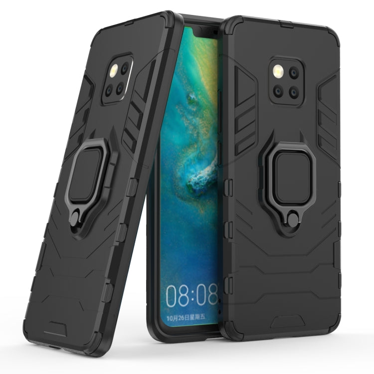 PC + TPU Shockproof Protective Case for Huawei Mate 20 Pro, with Magnetic Ring Holder