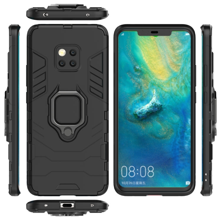 PC + TPU Shockproof Protective Case for Huawei Mate 20 Pro, with Magnetic Ring Holder