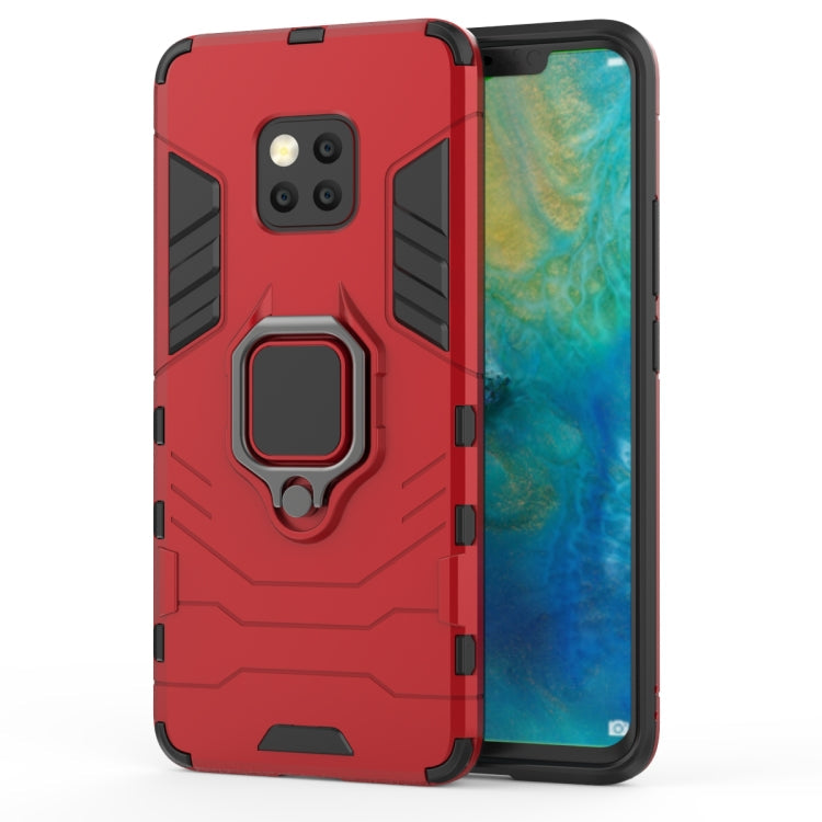 PC + TPU Shockproof Protective Case for Huawei Mate 20 Pro, with Magnetic Ring Holder