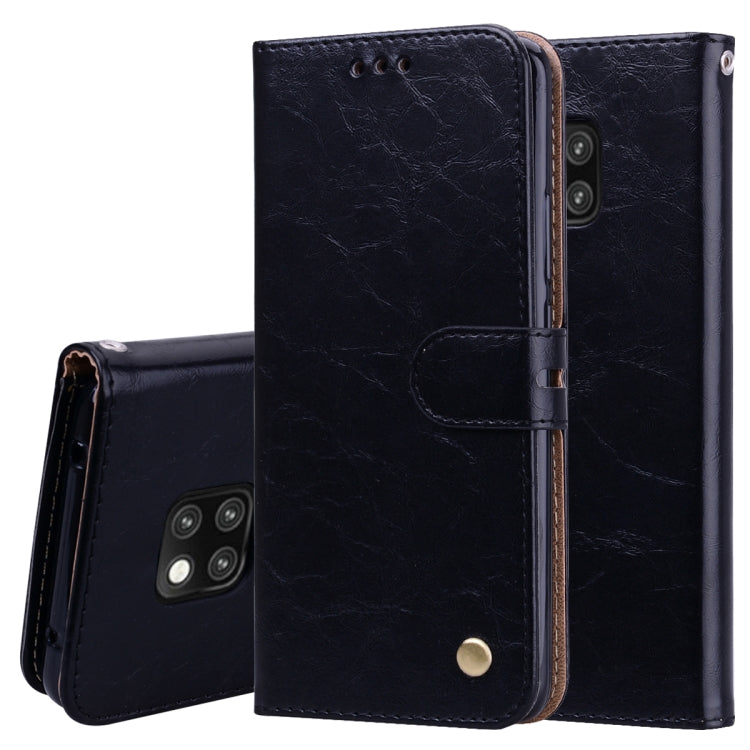 Business Style Oil Wax Texture Horizontal Flip Leather Case for Huawei Mate 20 Pro, with Holder & Card Slots & Wallet My Store