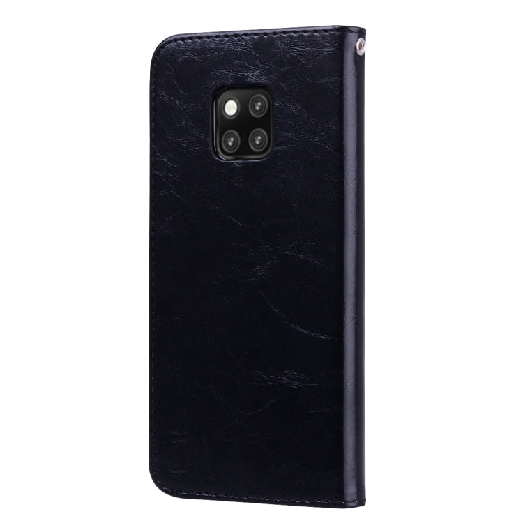 Business Style Oil Wax Texture Horizontal Flip Leather Case for Huawei Mate 20 Pro, with Holder & Card Slots & Wallet My Store