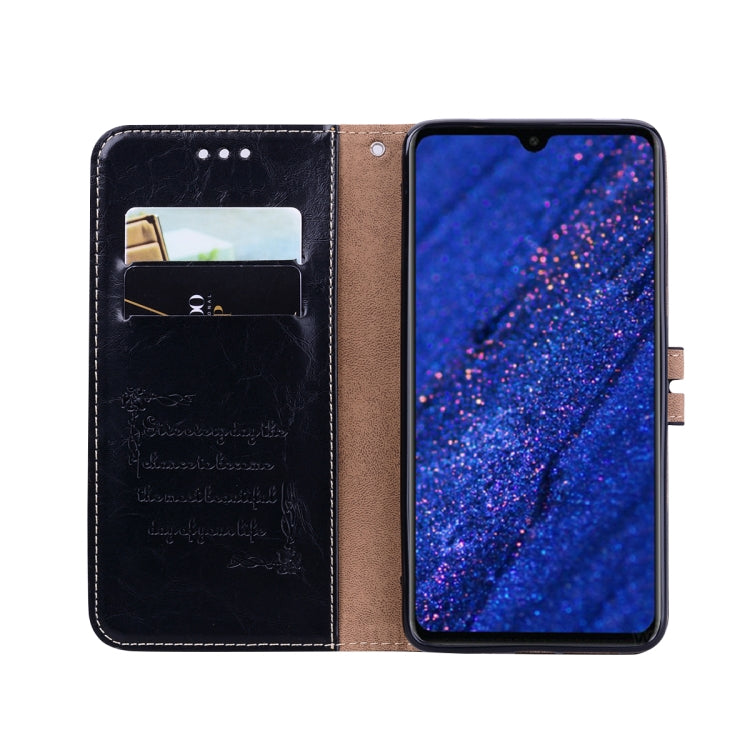 Business Style Oil Wax Texture Horizontal Flip Leather Case for Huawei Mate 20, with Holder & Card Slots & Wallet