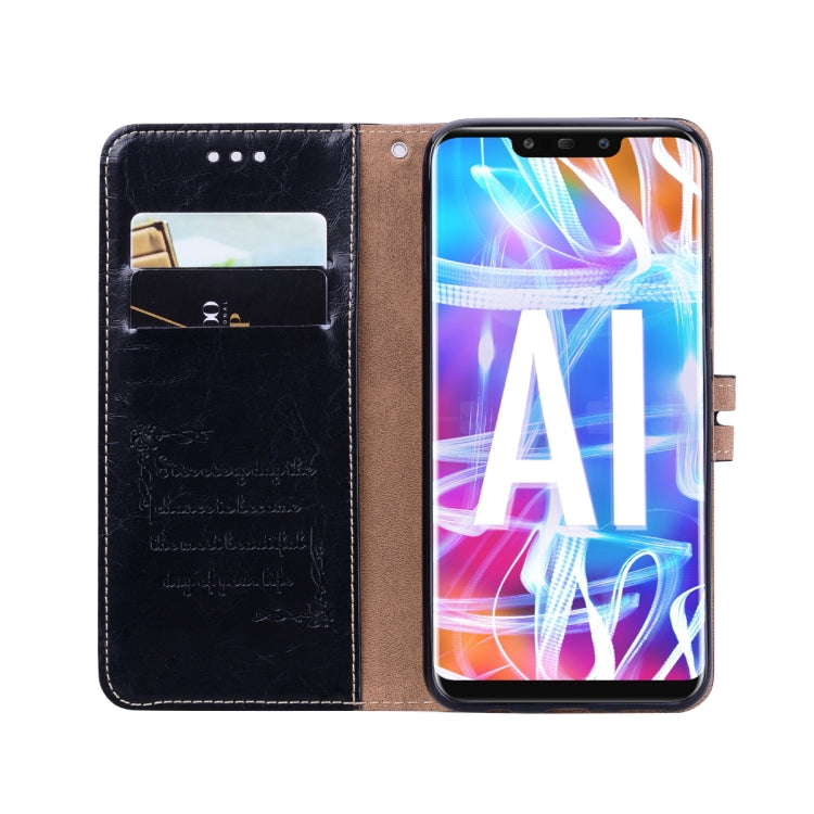 Business Style Oil Wax Texture Horizontal Flip Leather Case for Huawei Mate 20 Lite, with Holder & Card Slots & Wallet My Store