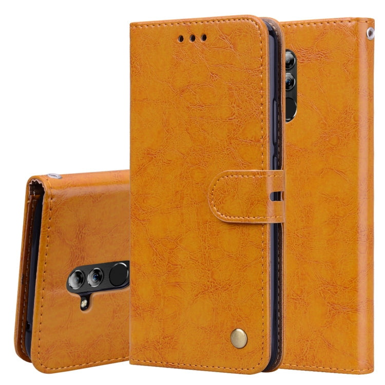 Business Style Oil Wax Texture Horizontal Flip Leather Case for Huawei Mate 20 Lite, with Holder & Card Slots & Wallet My Store