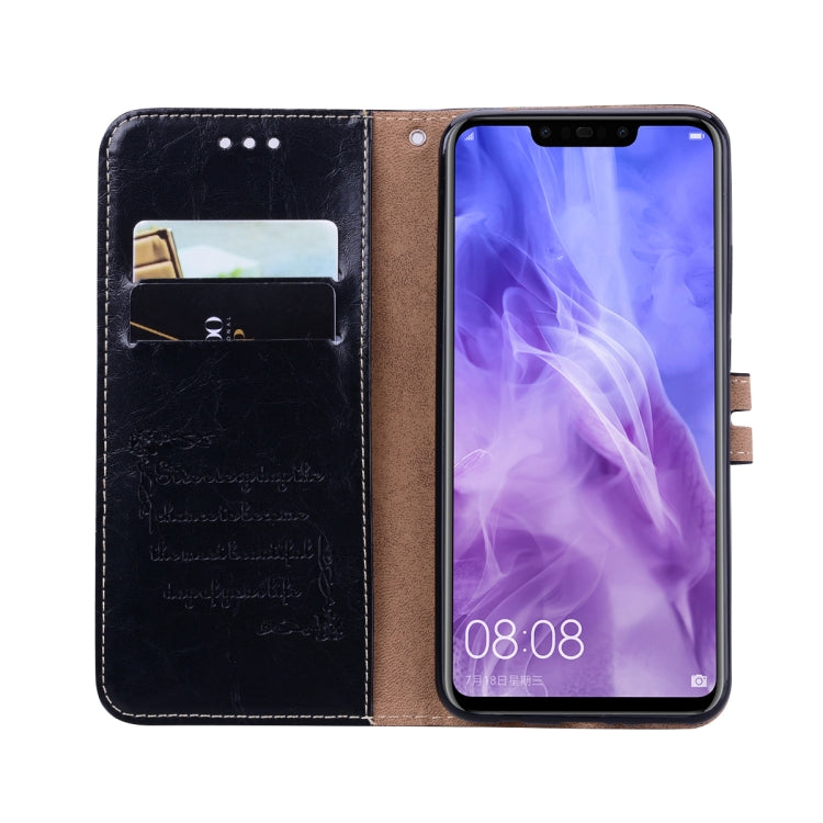 Business Style Oil Wax Texture Horizontal Flip Leather Case for Huawei Nova 3i & P smart Plus, with Holder & Card Slots & Wallet