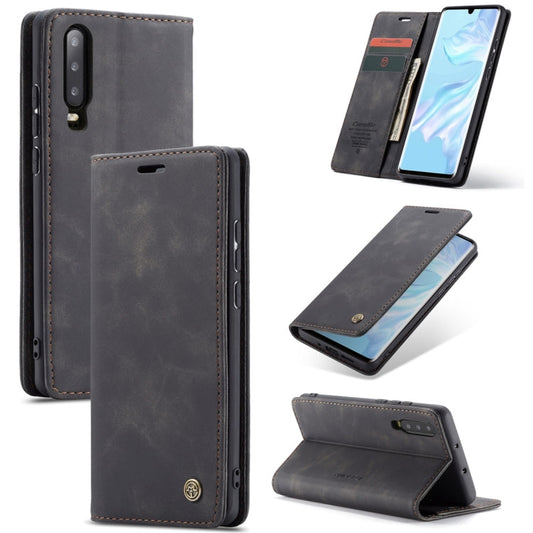 CaseMe-013 Multifunctional Retro Frosted Horizontal Flip Leather Case for Huawei P30, with Card Slot & Holder & Wallet My Store